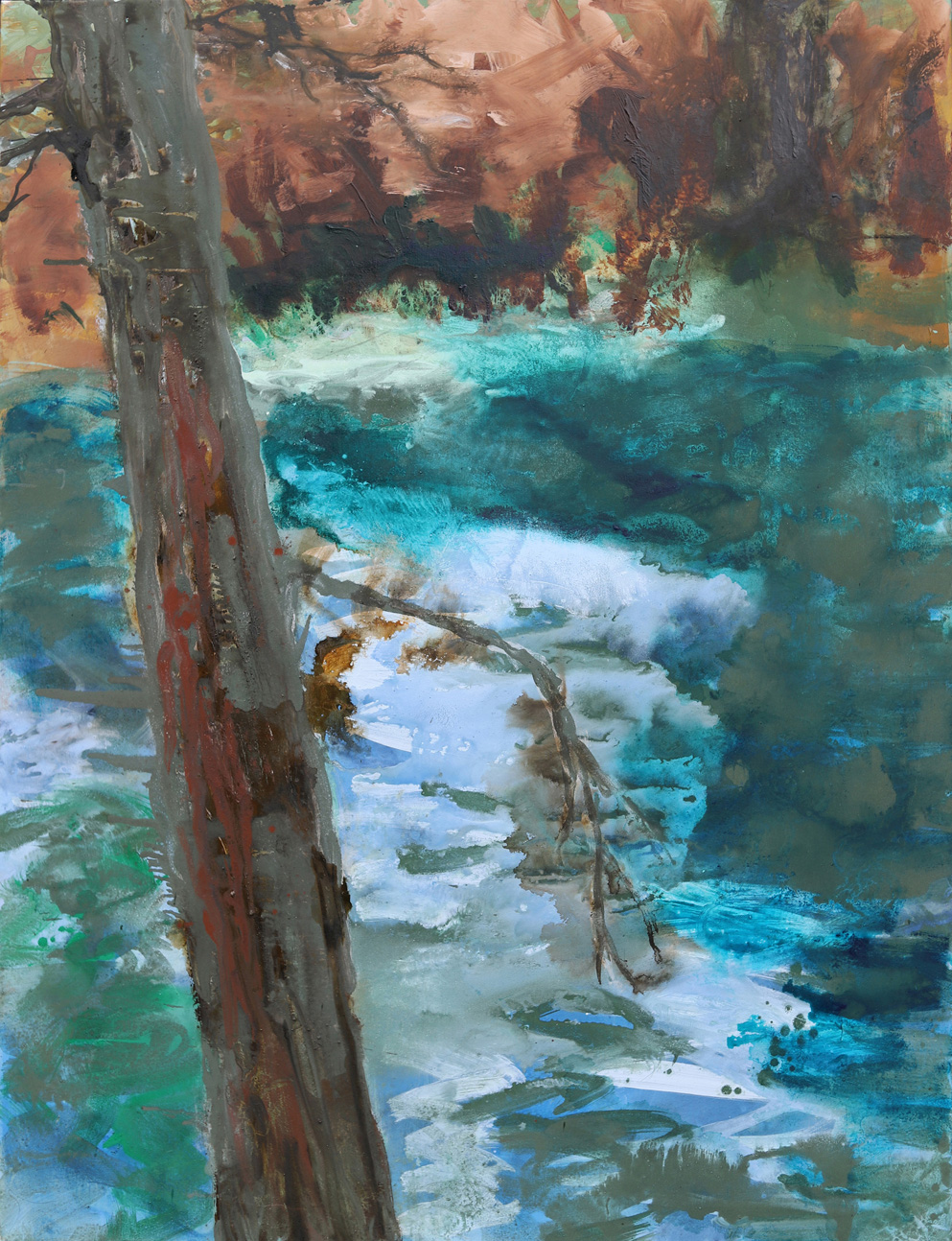 Uferbaum schräg von Goerke, Gabriele