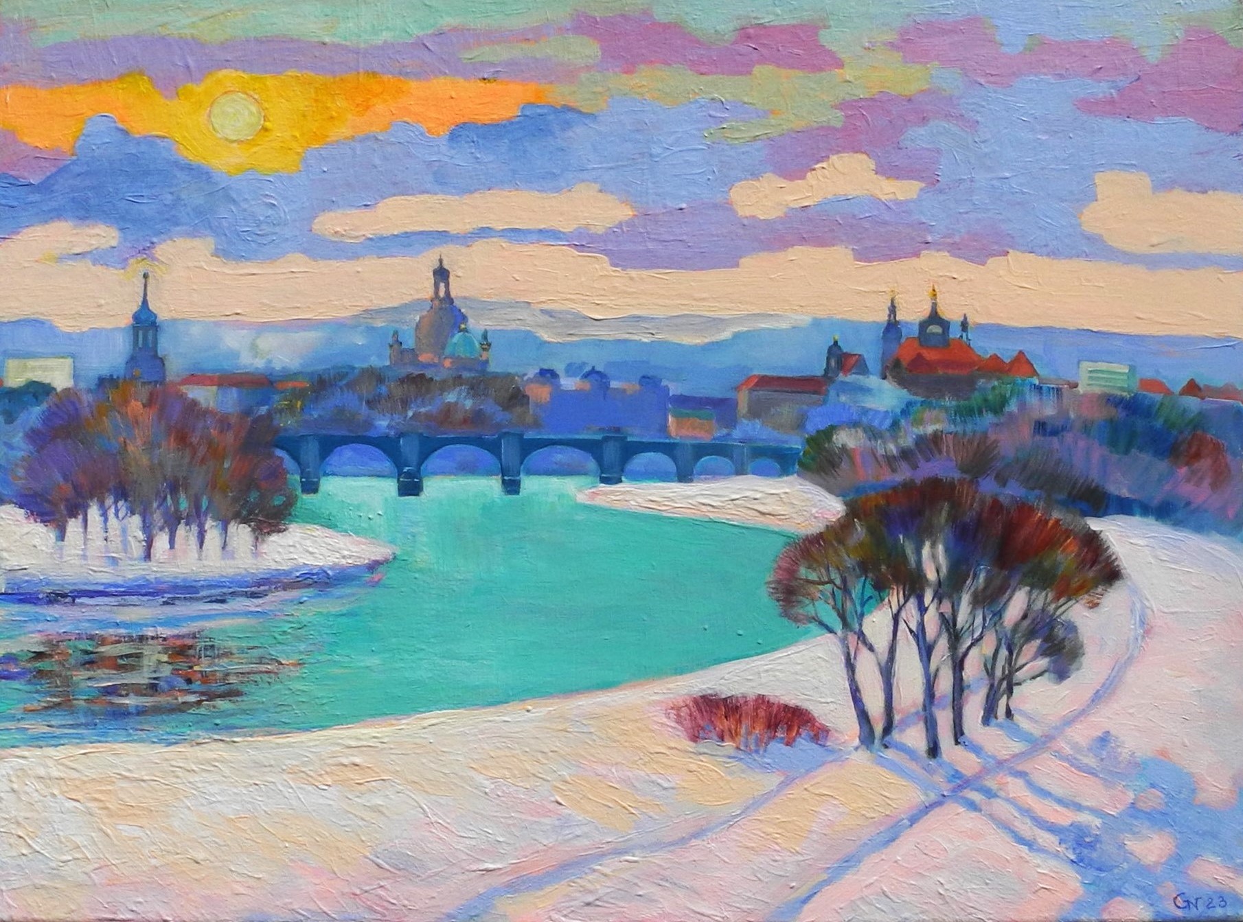 Winter in Dresden von Jonak (ehem. Generosow), Nadja