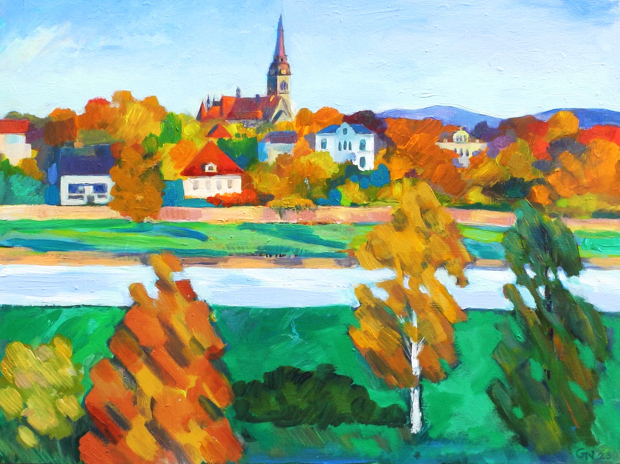 Blick auf Dresdner Neustadt von Jonak (ehem. Generosow), Nadja