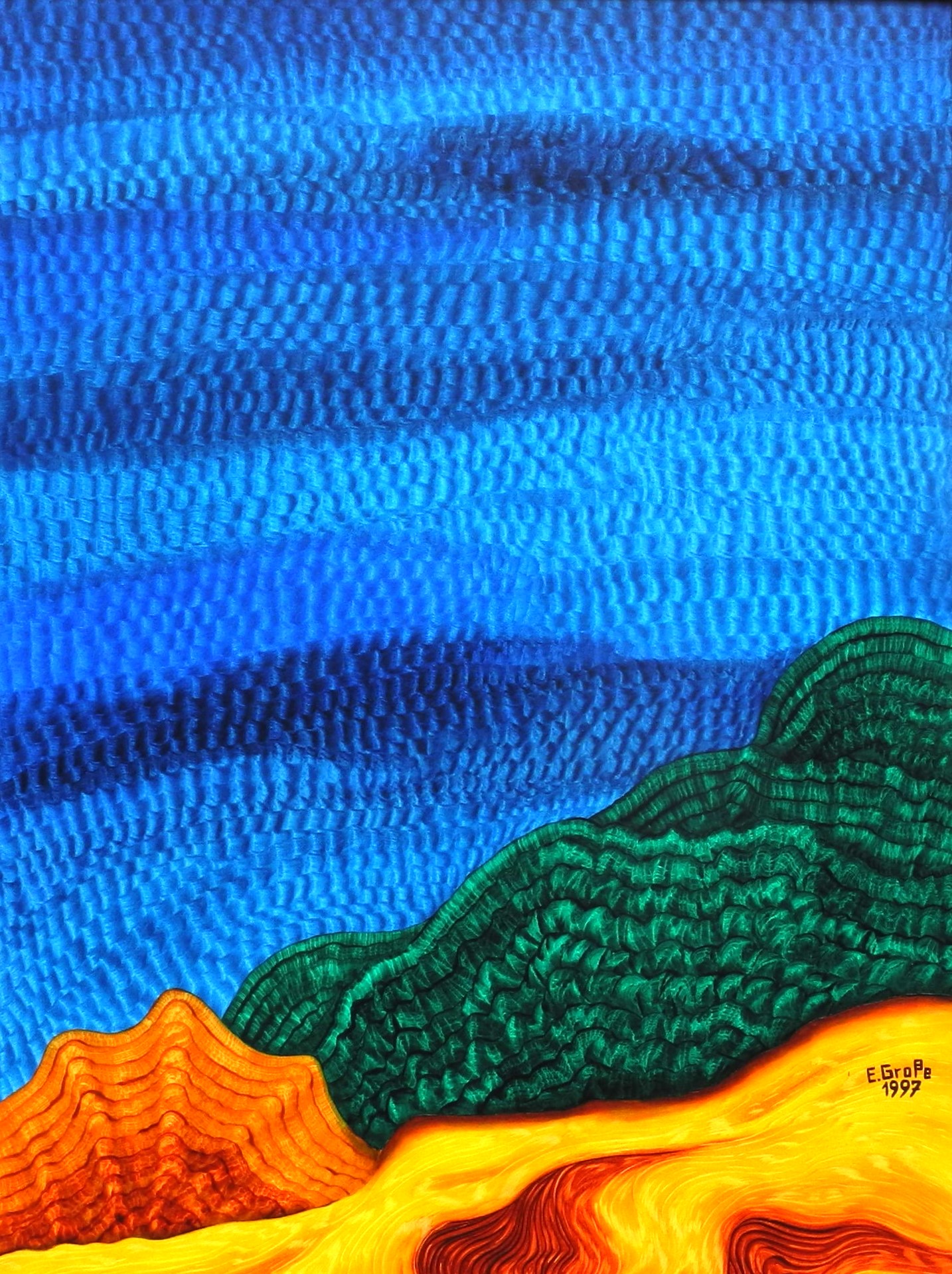 Blaue Ebene von Grosse, Erwin