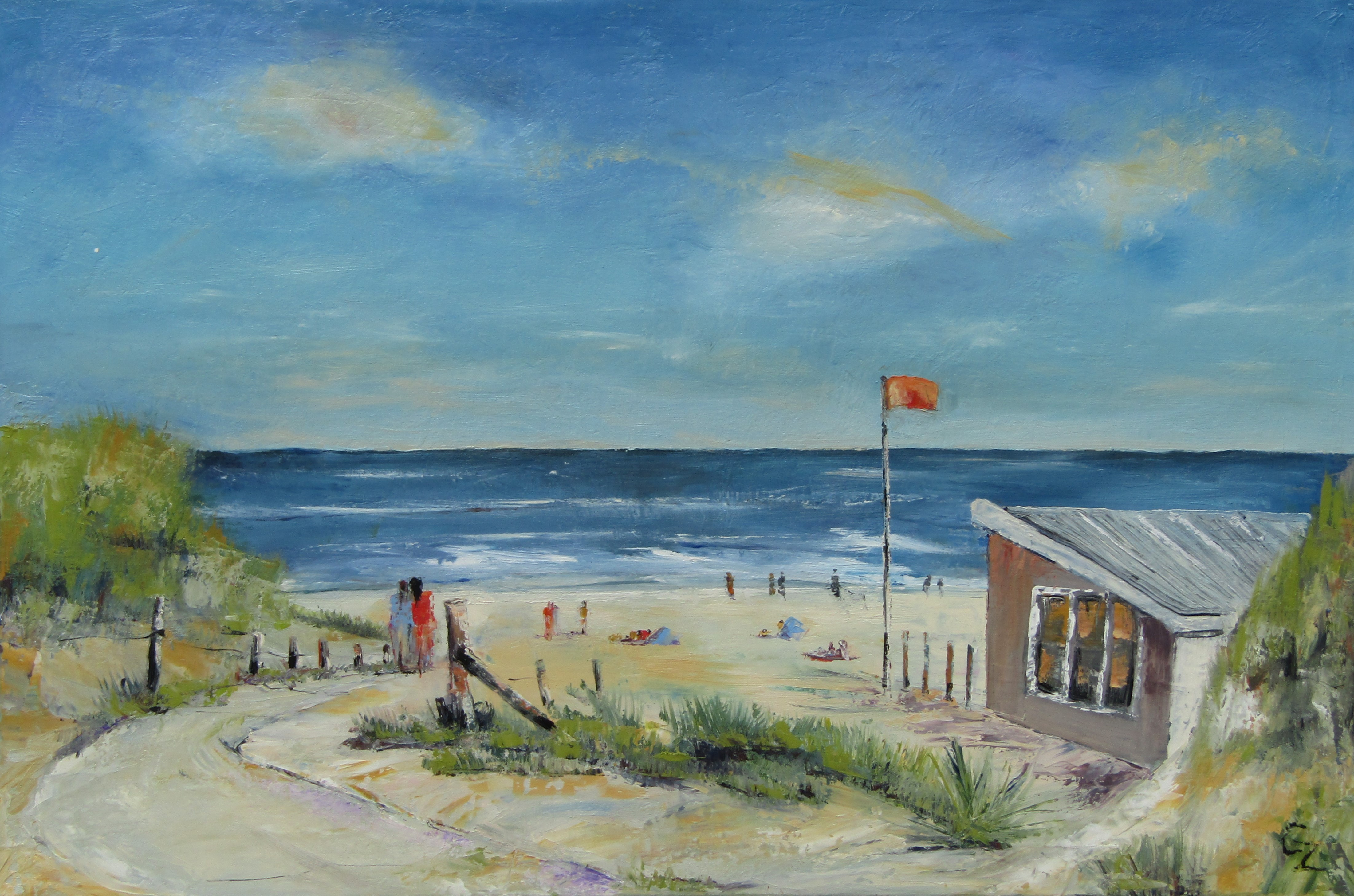 Strand bei Katwijk Aan Zee von Zenzes, Christa 