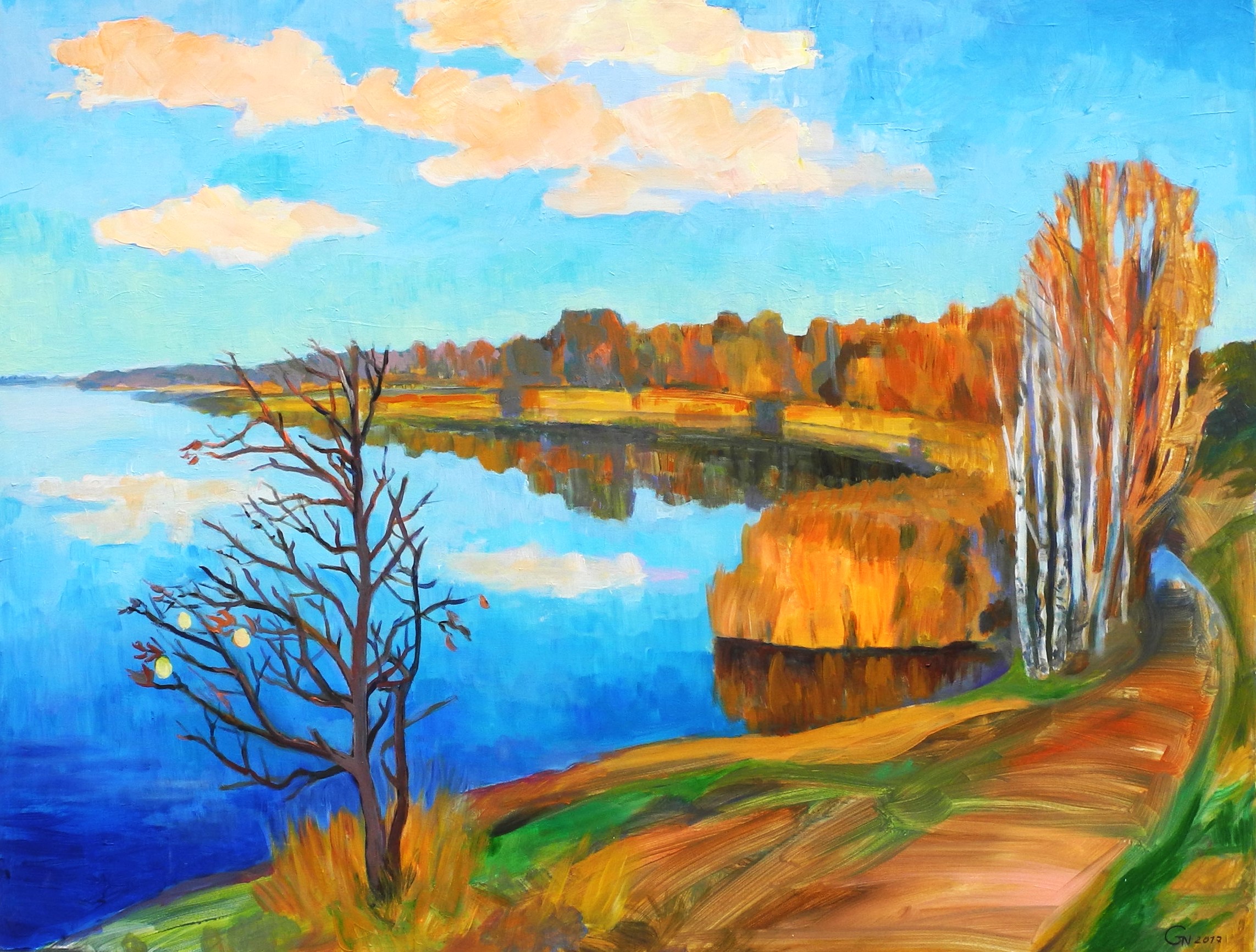 Herbstliche Landschaft von Jonak (ehem. Generosow), Nadja