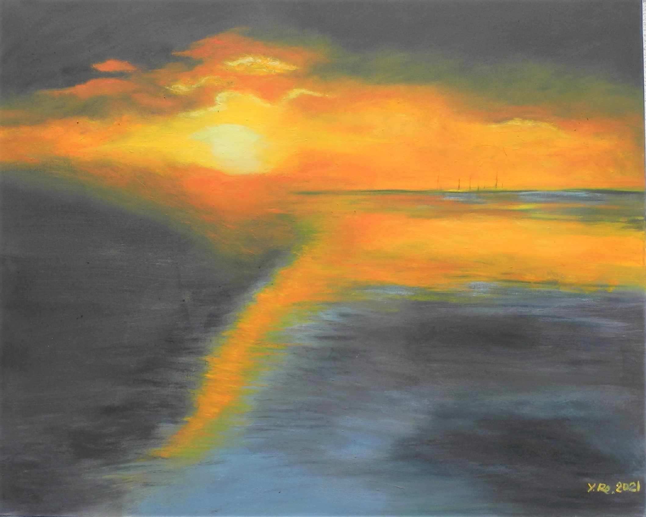 Goldener Fluß im Meer von Rechtmann, Yan Goldener Fluß im Meer von Rechtmann, Yan