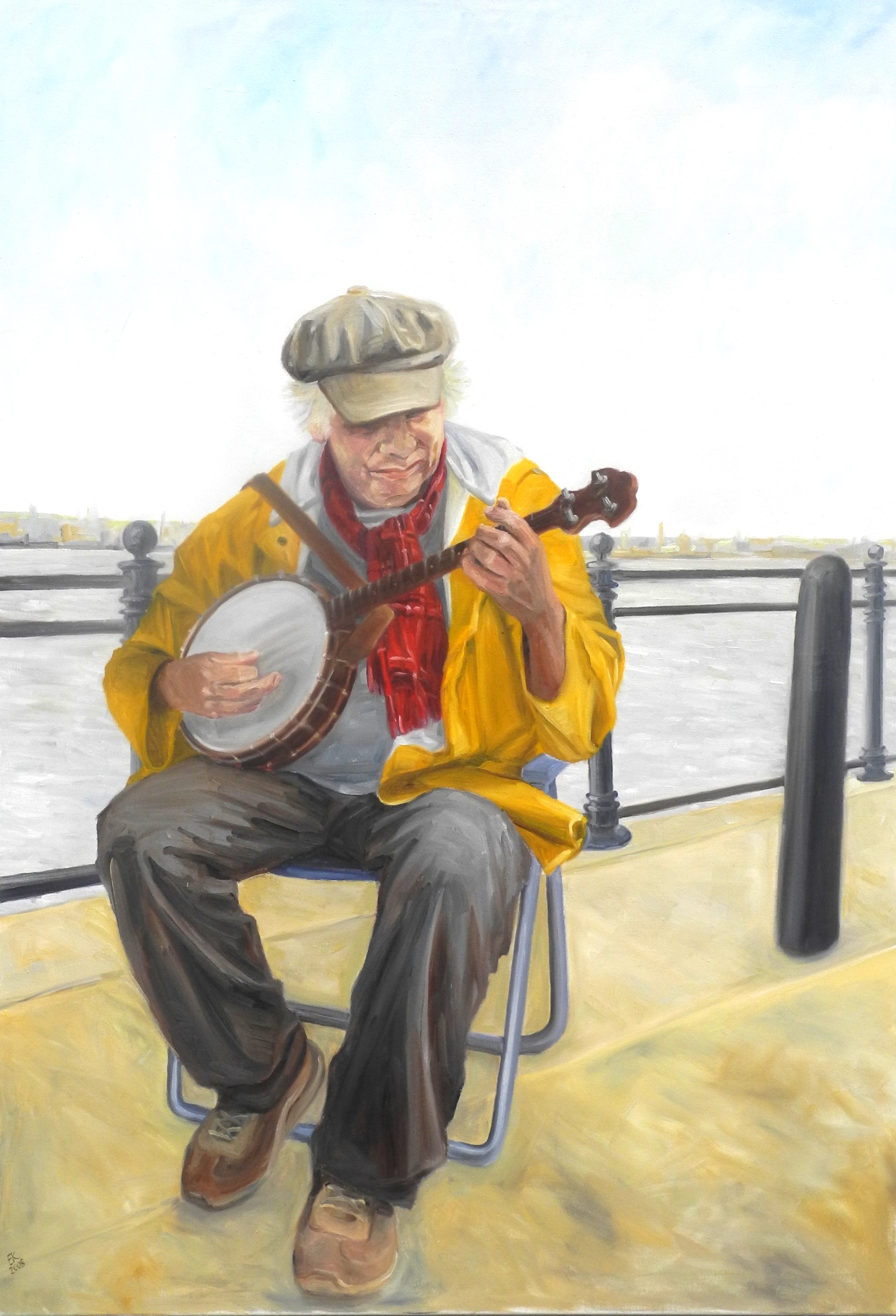 Banjo at the Mersey in Liverpool von Krischer, Edna