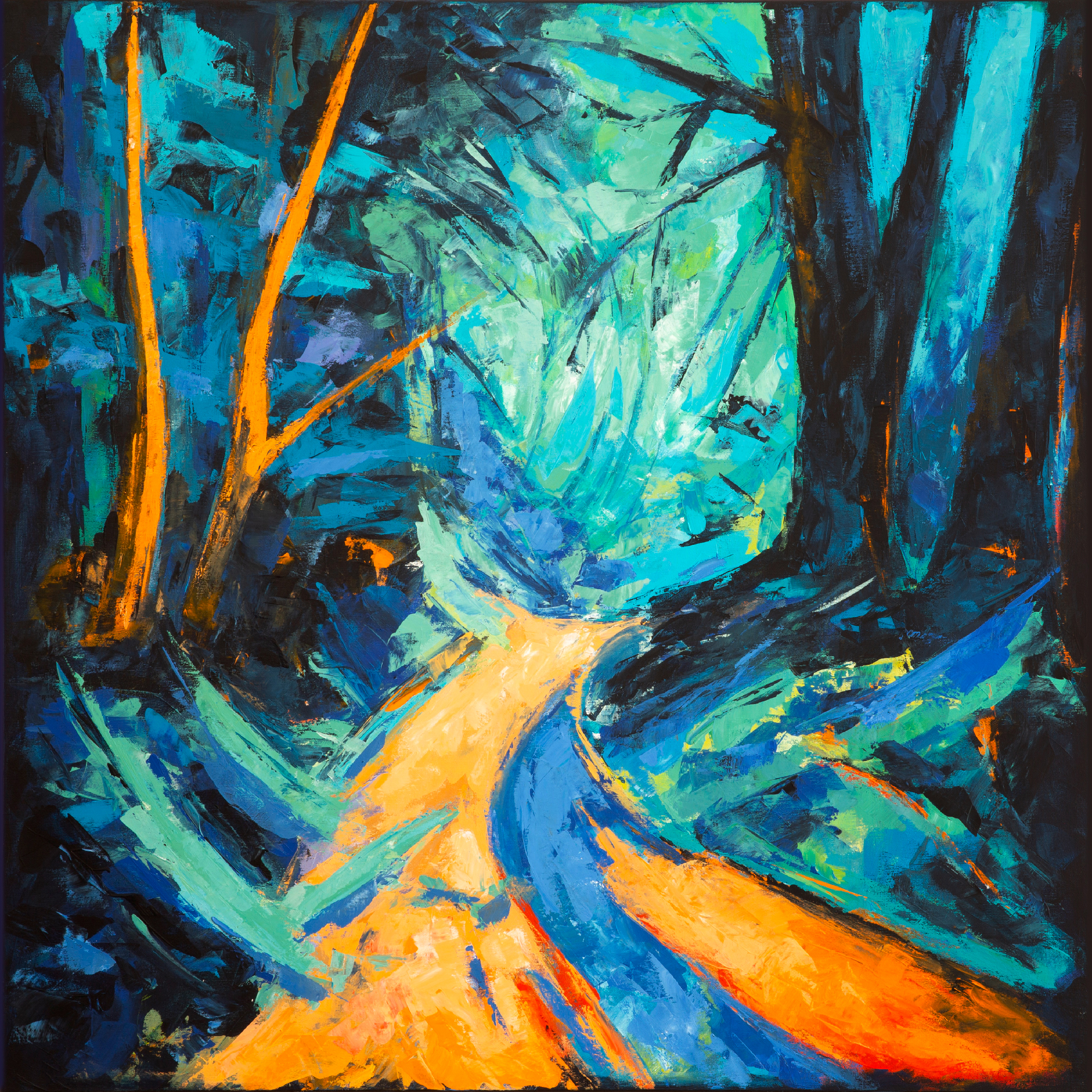 Wald 21 - wilder Weg von Schneiderwind, Alfred 
