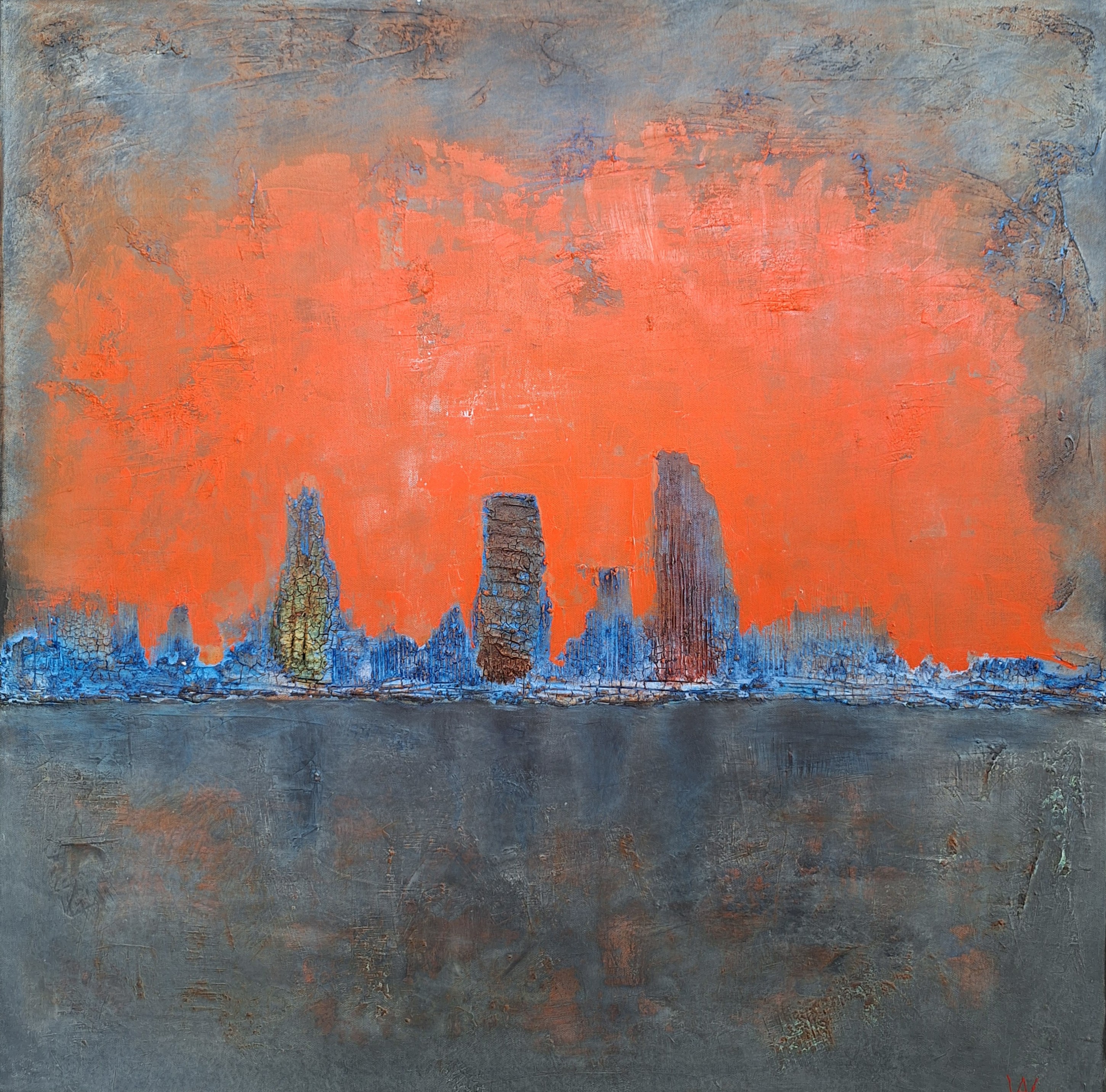 Morgenröte am Rand des Ozeans  Morgenröte am Rand des Ozeans  von Walkembach, Anke