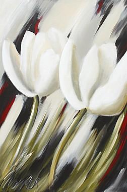2 weiße Tulpen von Peters, Monika