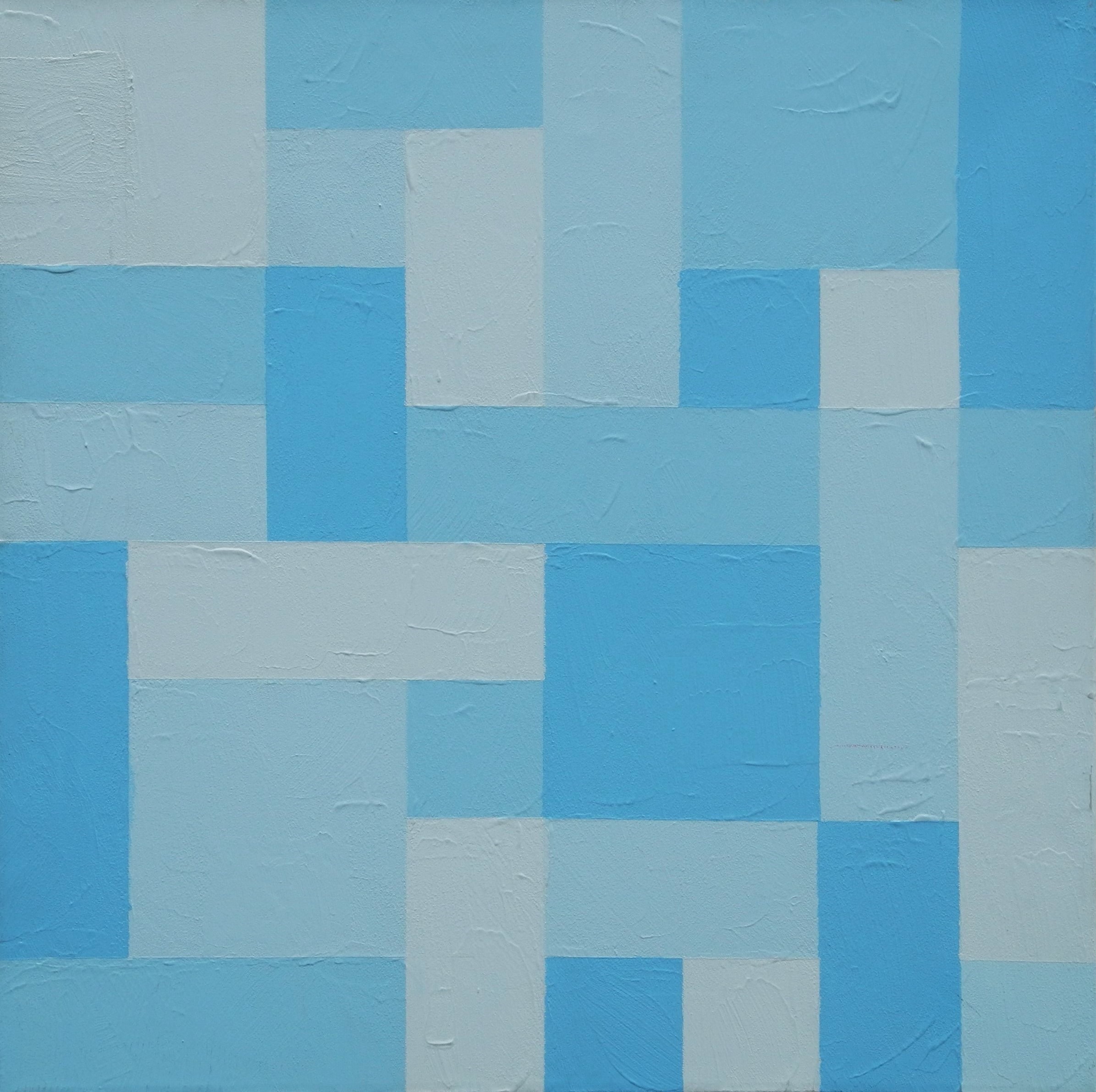 blaue Quadrate von Timmer, Franz Josef blaue Quadrate von Timmer, Franz Josef