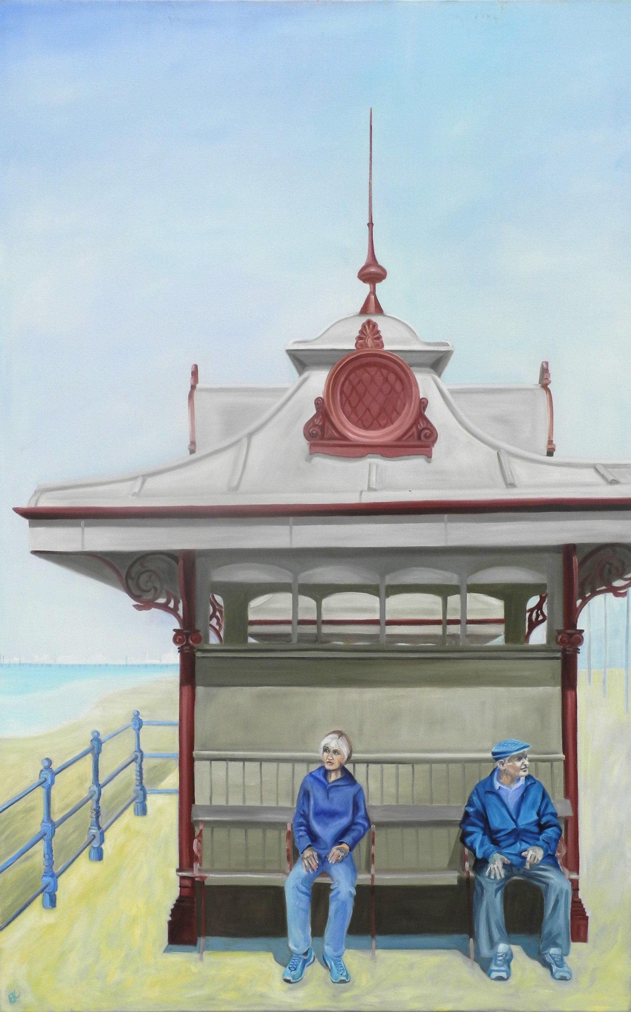 Selfportrait in Blackpool von Krischer, Edna